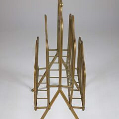 Vintage Brass Magazine Stand