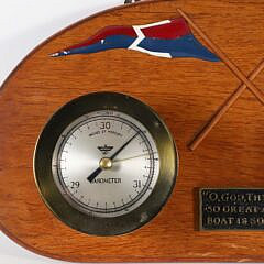 Kenyon Seth Thomas Clock Barometer Set from the Yacht “Wayfarer”