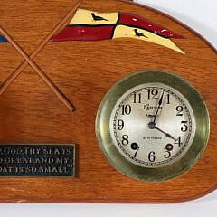 Kenyon Seth Thomas Clock Barometer Set from the Yacht “Wayfarer”