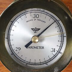 Kenyon Seth Thomas Clock Barometer Set from the Yacht “Wayfarer”