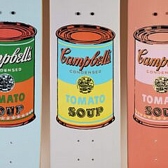 Group of Three Andy Warhol Campbell Soup Skate Boards