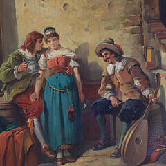 Alex Rauter Oil on Canvas “Spanish Inn”