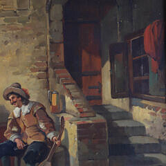 Alex Rauter Oil on Canvas “Spanish Inn”