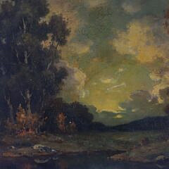 Michael Sherlingh Oil on Canvas “Landscape”