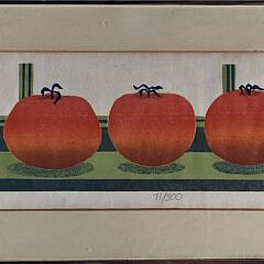 Vintage Sabra Field Limited Edition Silk Screen, “Tomatoes”