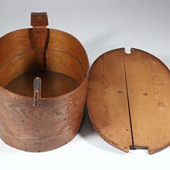 Antique Oval European Storage Box with Decorative Carving