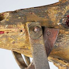 Continental Folk Art Carved and Polychrome Wood Giraffe, 19th Century