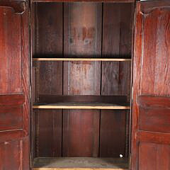Diminutive French Provincial Carved Oak Two Door Armoire, 19th Century