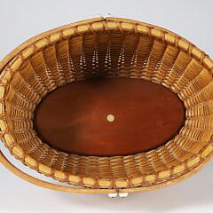 Paul Willer Oval Double Swing Handle Nantucket Basket