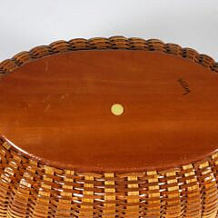 Paul Willer Oval Double Swing Handle Nantucket Basket