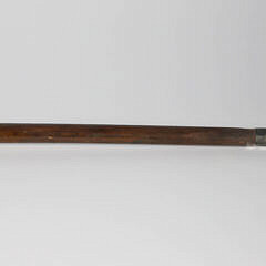 Elaborately Carved Rose Bud Walking Stick, 19th Century