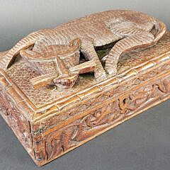 Antique/Vintage Profusely Carved Box, 20th century