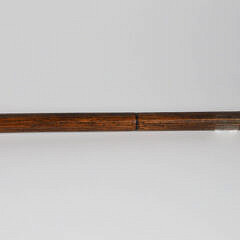Carved Rose Bud Walking Stick, 19th Century