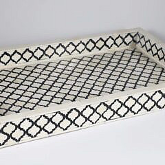 Bone Inlaid Serving Tray