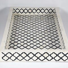 Bone Inlaid Serving Tray