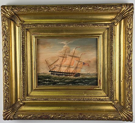 4374-955 Two Ship Paintings A