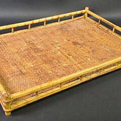 Vintage English Bamboo Serving Tray