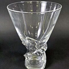 Vintage Signed Steuben Clear Crystal Vase