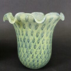 Pair of Vintage Art Glass Shades