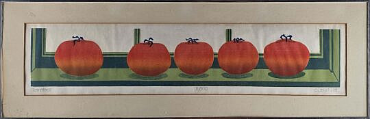 Vintage Sabra Field Limited Edition Silk Screen, “Tomatoes”