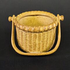 Vintage George Davis Ceramic 2 Egg Nantucket Lightship Basket, 20th century