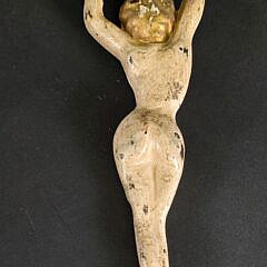 Vintage Cast Iron Figural Nude Bottle Opener