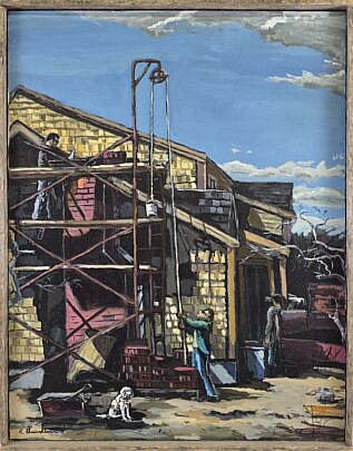 Vintage Robert Dandurand Nantucket Oil on Canvas, “The Guardian”, Painting