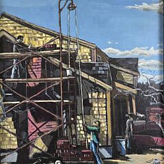 Vintage Robert Dandurand Nantucket Oil on Canvas, “The Guardian”, Painting