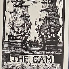 Three David Lazarus Nantucket Harbor Etchings