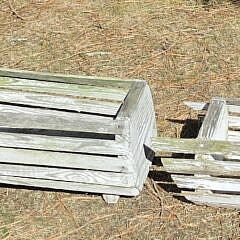 Two Vintage Figural Teak Animal Planters, 20th century