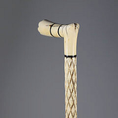 Whaler Made L-Grip Cane, 19th Century