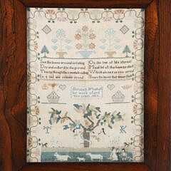 Elizabeth Wrathall Sampler "Her Work Aged Ten Years, 1813"