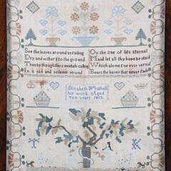Elizabeth Wrathall Sampler “Her Work Aged Ten Years, 1813”