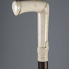 Whaler Made L-Grip Cane, 19th Century
