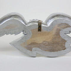 Louisburg Style Silver Gilt Carved Spread Winged Eagle