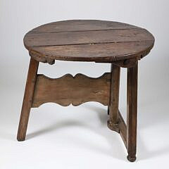 French Folding Wine Tasting Table, 19th Century