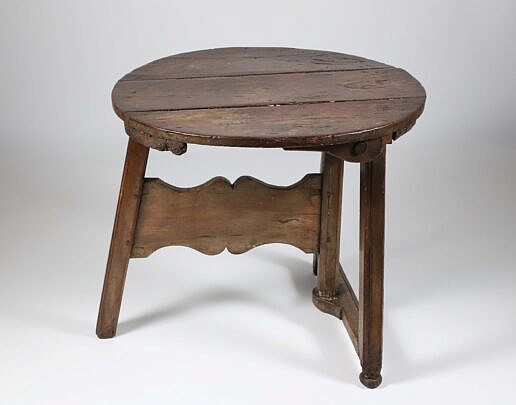 French Folding Wine Tasting Table, 19th Century