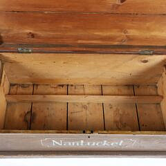 Vintage “Nantucket” Decorated Trunk with Gameboard Painted Lid