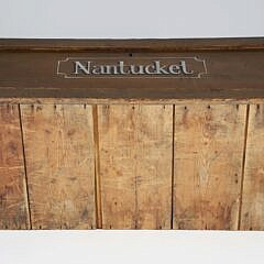 Vintage “Nantucket” Decorated Trunk with Gameboard Painted Lid