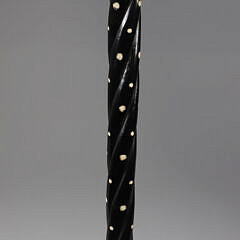 Carved Hand Gripping Gentleman’s Head Walking Stick, 19th Century