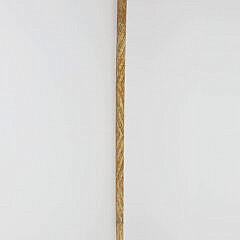 Whaler Made Paneled Knob Grip Walking Stick, 19th Century