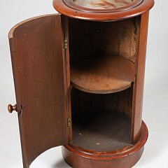 English Pot Table with Alabaster Insert, 19th Century
