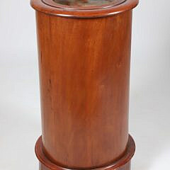English Pot Table with Alabaster Insert, 19th Century