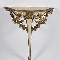 Italian Gilt and Paint Decorated Center Table, 18th Century