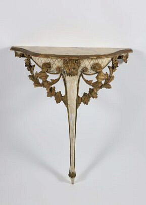Italian Gilt and Paint Decorated Center Table, 18th Century