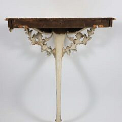 Italian Gilt and Paint Decorated Console Table, 19th Century