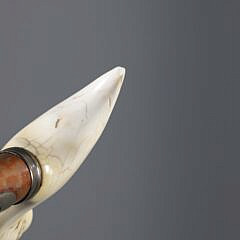 Whaler Made “Bird-Man” Grip Cane, 19th Century