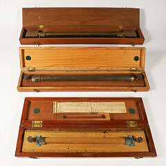 Three Boxed Harling Brass Parallel Roller Rules