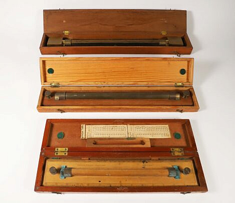 Three Boxed Harling Brass Parallel Roller Rules