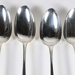 Four George III Sterling Silver Tablespoons